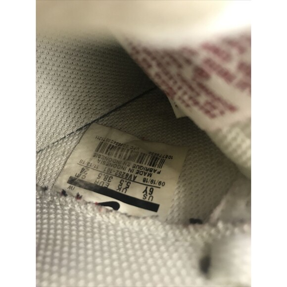 Nike Air Force 1 Low Gym Red/Wht Sneakers AV6252-101-6Y Pre Owned - Picture 6 of 7